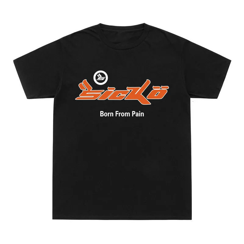 Men's T-Shirts Arrivals SICKO Born From Pain T Shirt 100% Cotton T-Shirt SICKO Hip Hop Tee Shirt O-Neck Street wear Tops 230526