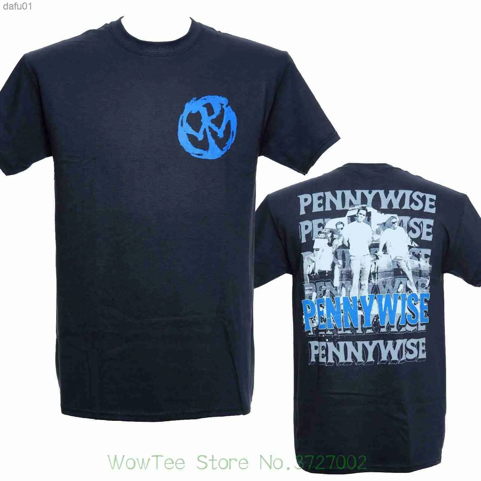 T-shirts pour hommes Pennywise Band Photo T-shirt officiel en métal Nouveau S M L Xl T-shirt imprimé Harajuku à manches courtes Hommes Top L230520