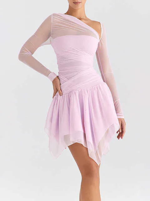 2023 Elegant Long Sleeve Bdoycon Midi Formal Cocktail Dress for Women - Perfect for Summer Outings and Parties