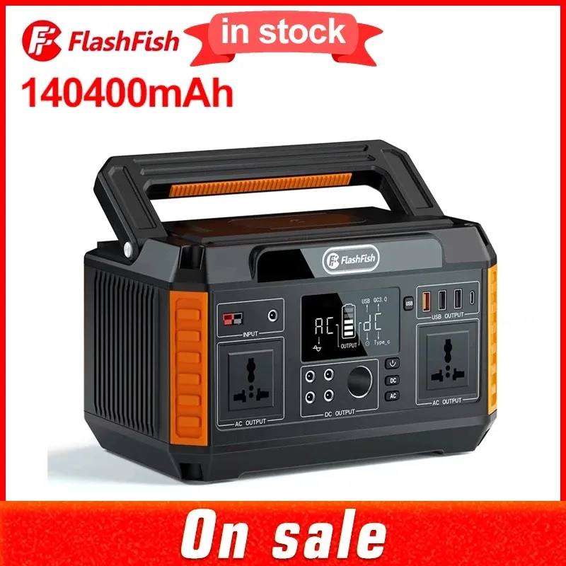 Flashfish 560W Centrale 220V 110V 520Wh 140400mAh Générateur Solaire 100W Panneau Solaire CPAP Batterie Alimentation De Secours D'urgence