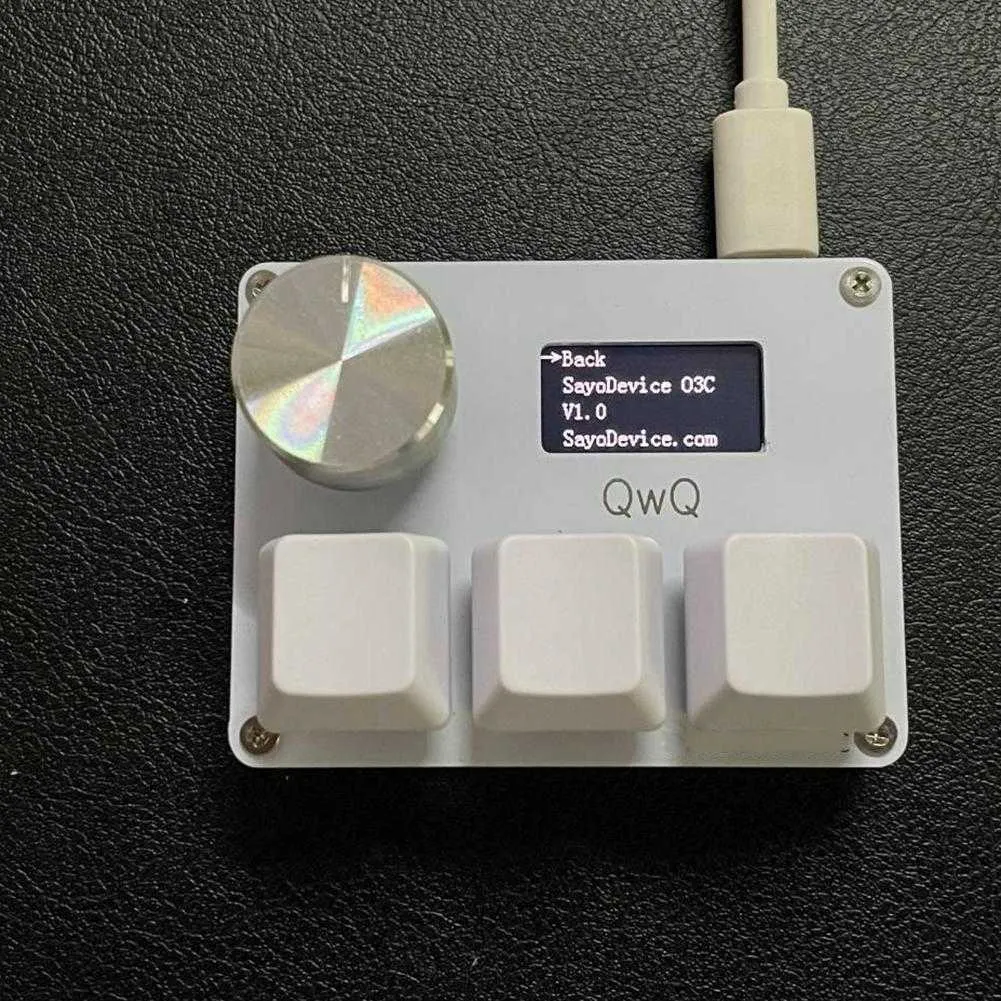 キーボード磁気軸O3c OSUキーボードカスタムマクロメカニカルキーボード付きカラースクリーンノブゲームキーボードラピッドトリガーG230525