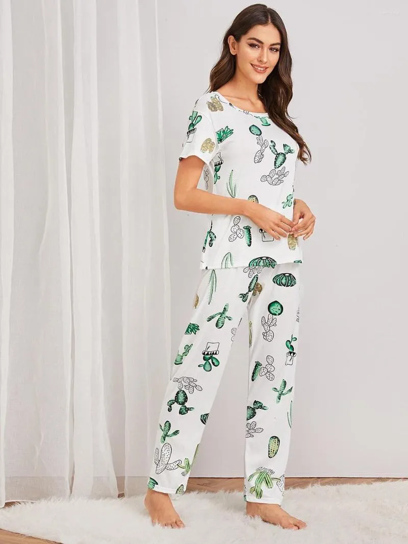 Womens Sleepwear Women S Pajama Set Short Sleeves With Cute