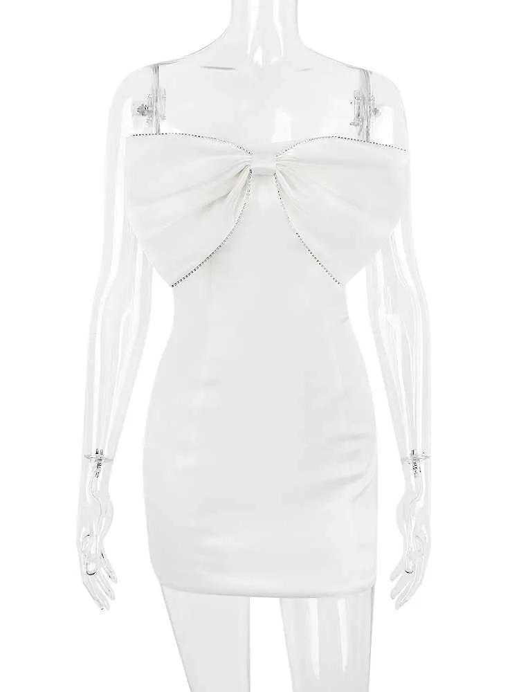 knee length dresses for ladies Stay Flirty Corset Mini Dress in White S / White