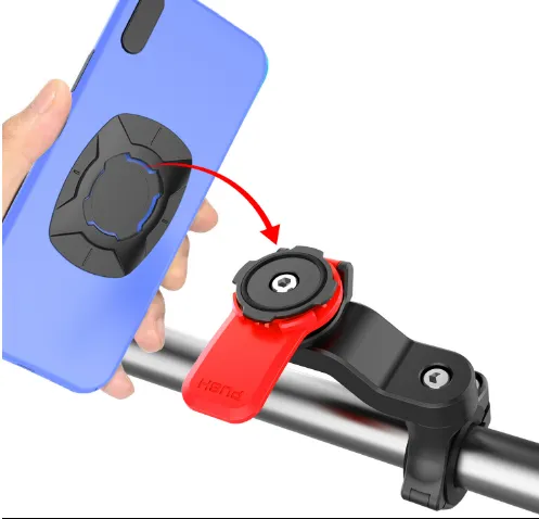 Monopattino elettronico Manubrio per bicicletta Cellulare rotante Supporto per impugnatura Accessori per moto Bici Auto Supporto per cellulare Supporto per telefono