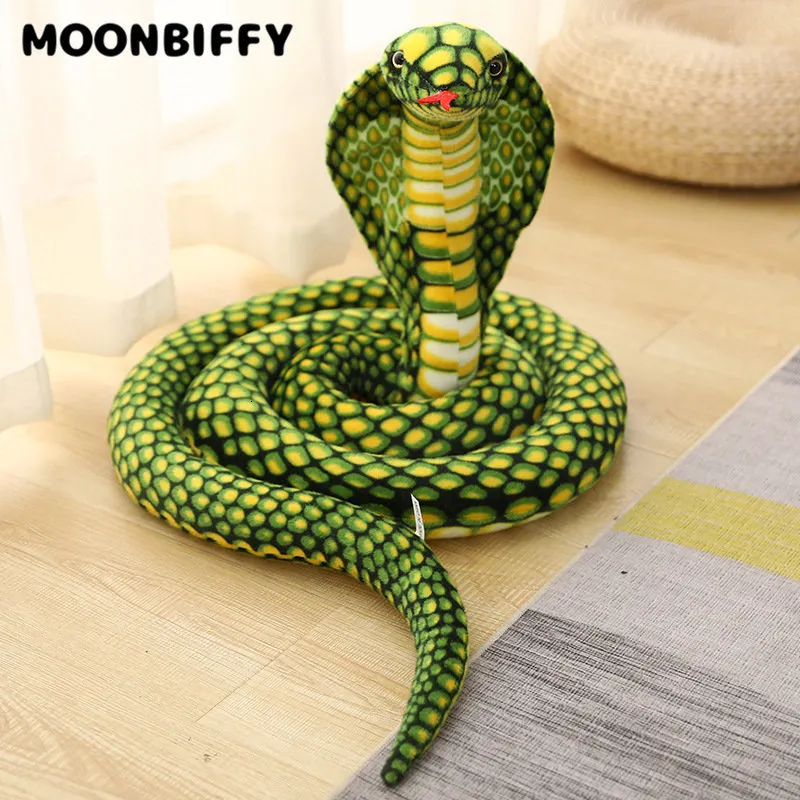 Plush Dolls 80-240cm Colorful Snakes Plush Toy Stuffed Boa Cobra Doll Simulated Forest Animal Stuffed Toys Kawaii Room Decor Plush Toys 230525