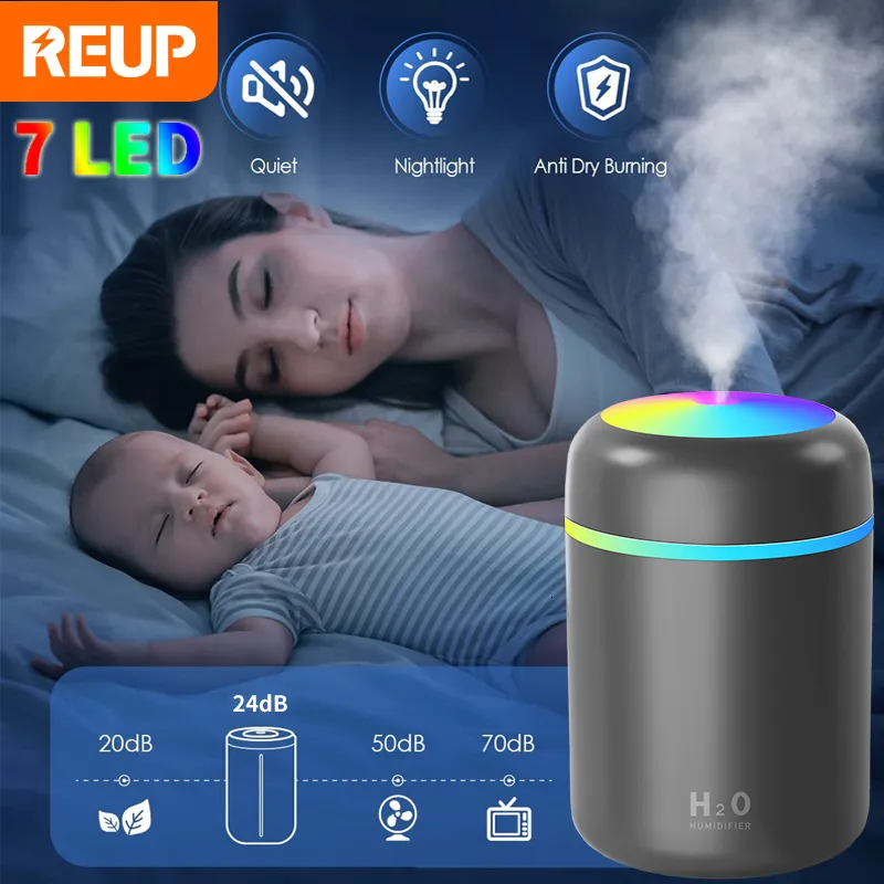 Essential Oils Diffusers Colorful Air Humidifier Essential Oil Diffuser Sprayer Fogger Aromatherapy aroma diffuser Car air freshener Home Humididicator 230525