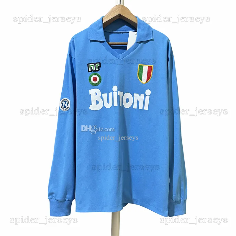 【極レア新品】SSCナポリ1989/90 マラドーナユニフォーム XL Maradona Napoli Mars Retro Soccer Jersey Shirt 1989/90 White