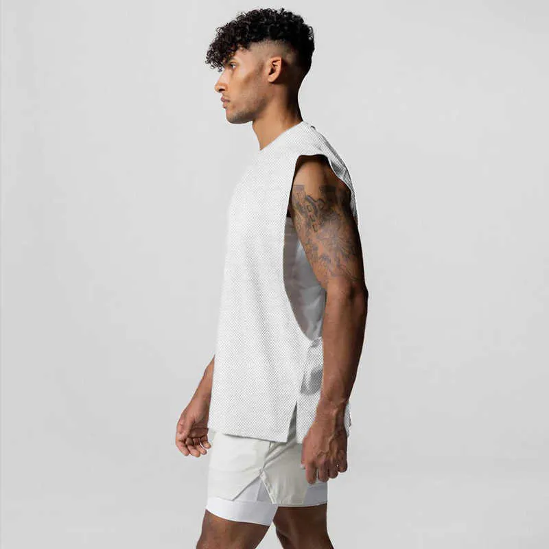 Mens sleeveless shirts open sides shop