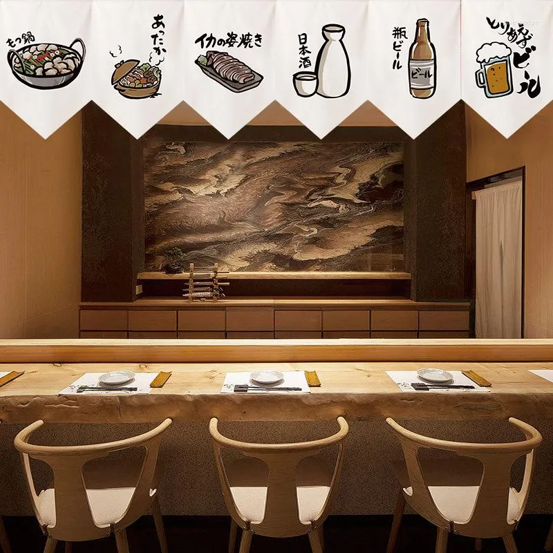 Gordijn Japanse korte keukendeur raam Decro gordijnen vlaggenpartitie voor coffeeshop restaurant Home hangende wimpel