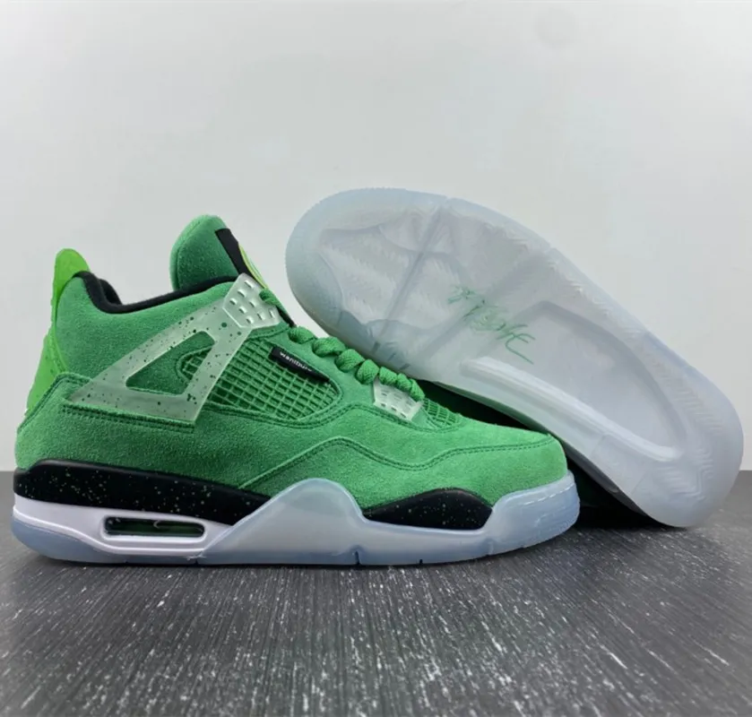 New Arrival Jumpman 4 4s Basketball Shoes Oregon Ducks Varsity Royal White Team Orange Designer Sports Sneakers Ship With box Size US7-13