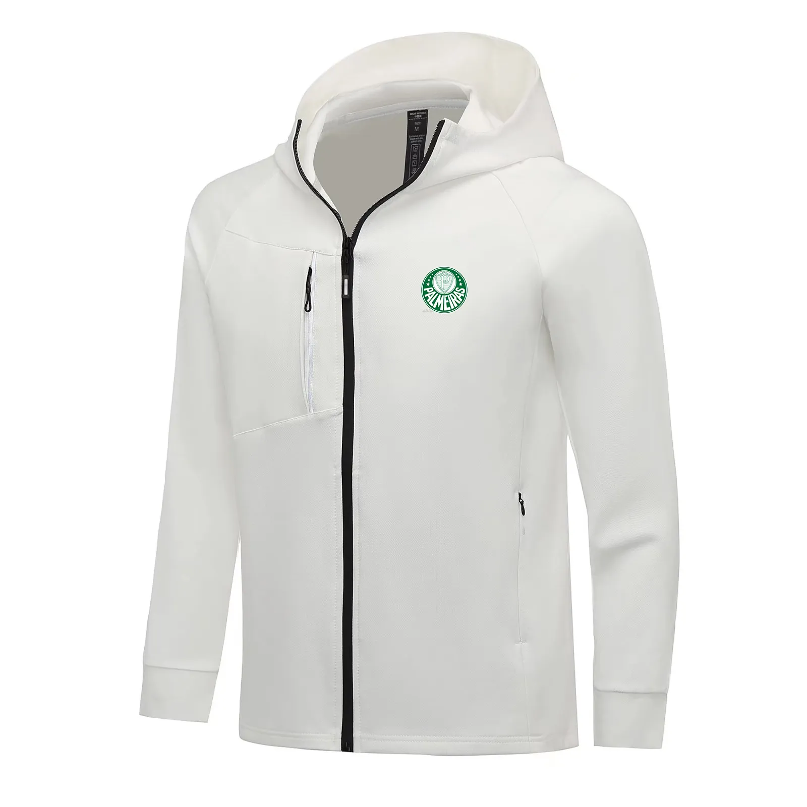 Sociedade Esportiva Palmeiras Giacche da uomo Autunno cappotto caldo per il tempo libero felpa da jogging all'aperto felpa con cappuccio cerniera completa manica lunga giacca sportiva casual