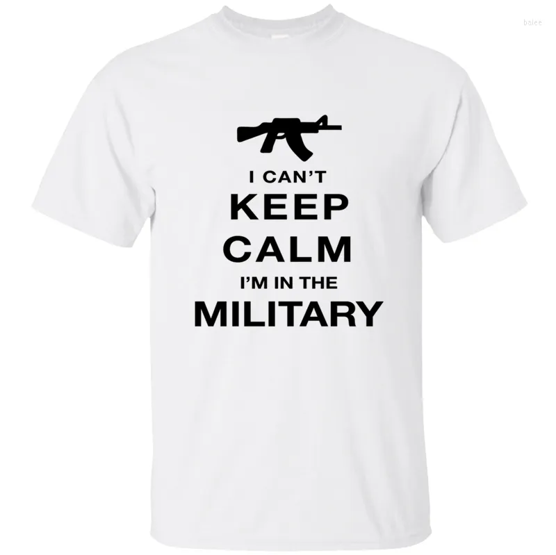 Herren T-Shirts Mode Ich bin im Militär T-Shirt Shirt für Männer T-Shirt Mann Kleidung Fitness männlich Plus Größe 3XL 4XL 5XL Tops