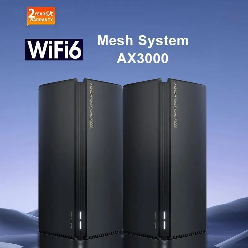 라우터 메쉬 시스템 AX3000 WiFi6 5G 라우터 리피터 확장 기가비트 LAN 포트 앰프 WIFI IPv6 WPA3 용 Xiaomi와 MI 앱과 호환됩니다.