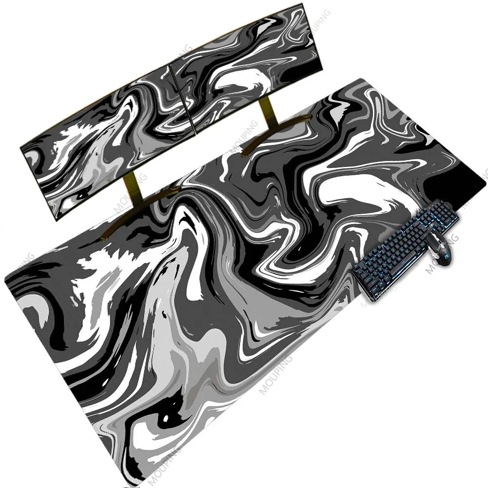 Deskmat 100x50ブラックパッドRGBマウスパッド会社Strata LiquidMousePad Art Extra Large PCゲームマット1200x600xxxlテーブルカーペット
