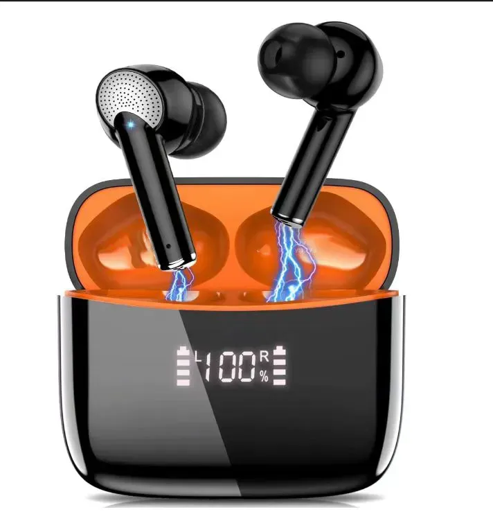 Spor Mini Kulak Buds Bt 5.3 Gürültü Engelleme Kulaklıkları Touch J8 Pro True Kablosuz Stereo Kulaklık