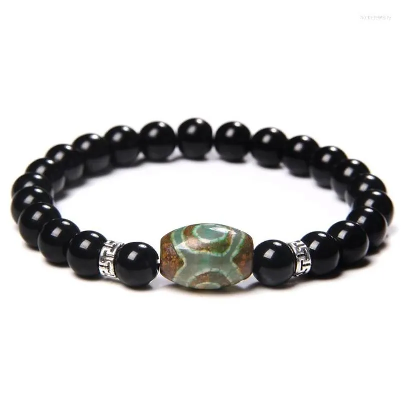 Braccialetto di perline in pietra naturale Bracciale uomo tibetano Dzi Aagtes Charm per le donne Nce Healing Yoga Buddha Gioielli Drop Delivery Brace Dhtyn