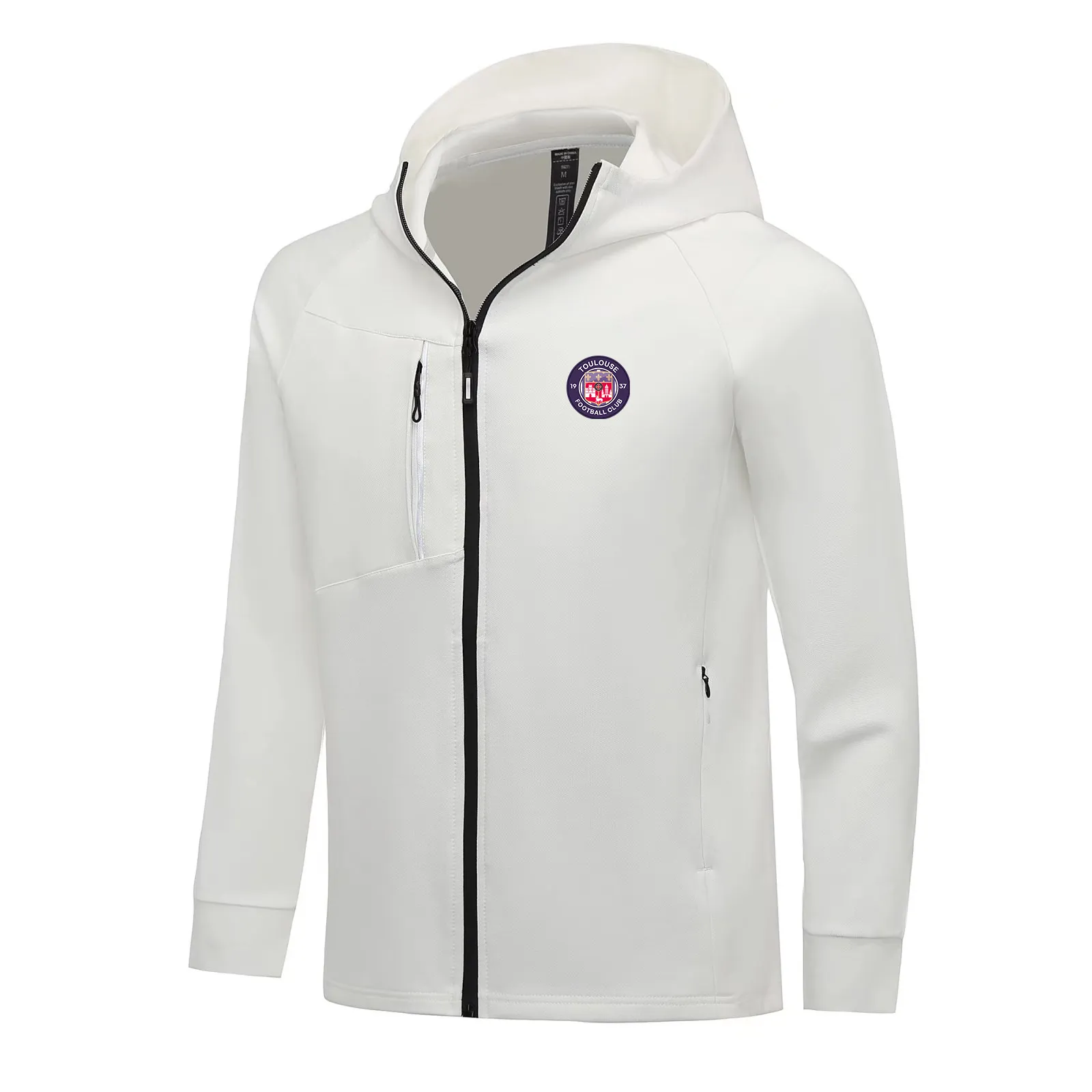 Toulouse FC hommes vestes automne manteau chaud loisirs en plein air jogging sweat à capuche fermeture éclair complète à manches longues veste de sport décontractée