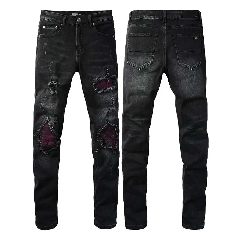Men's Ripped Motorcycle Jeans Slim Fit, Tattered Distressed Denim  Pants, High-Quality Designer Style, Sizes 28-40