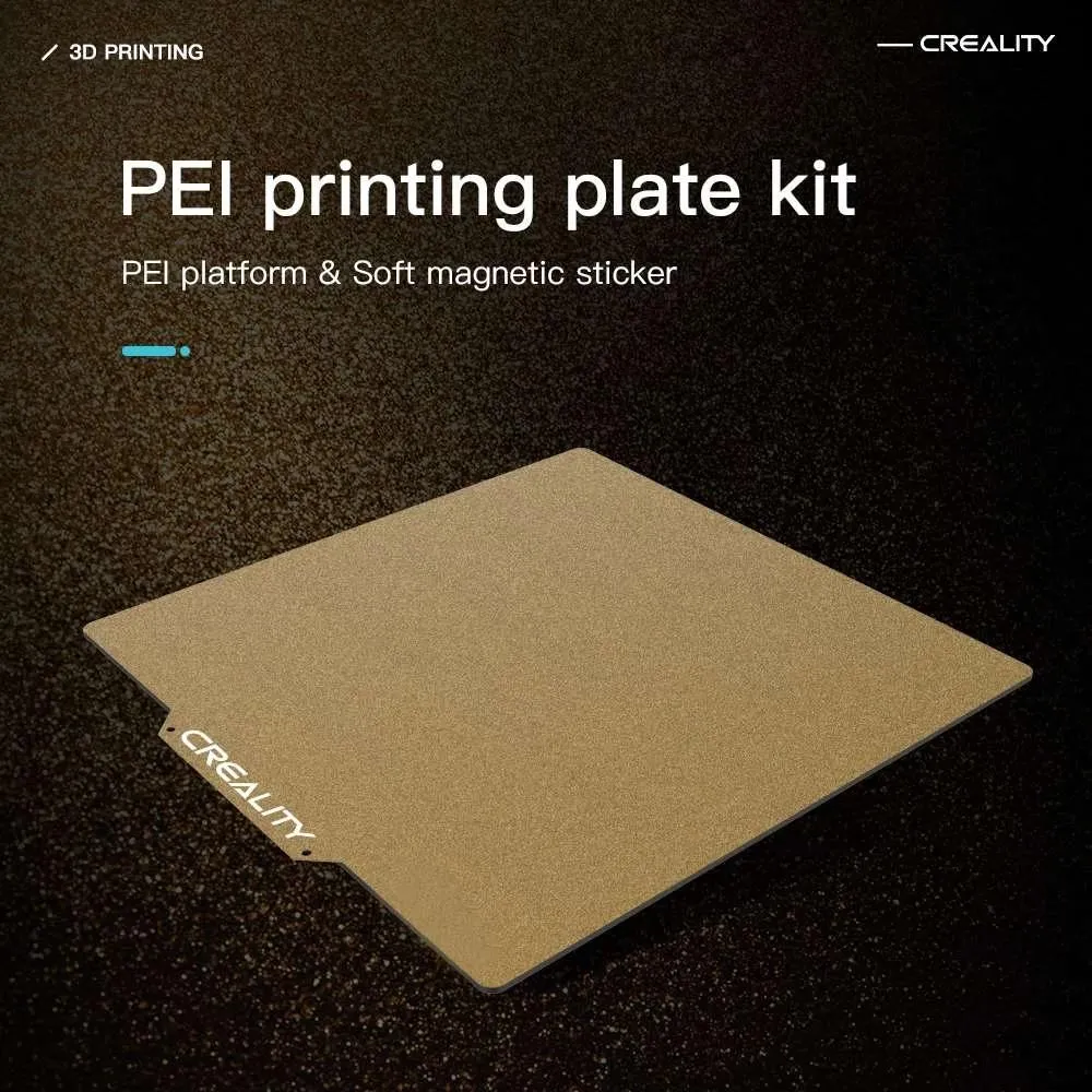 SCANNING CRIALITY 3D Pièces d'origine Kit de plaque d'impression PEI 255 * 245 * 2 mm pour l'imprimante CR6 SE 3D