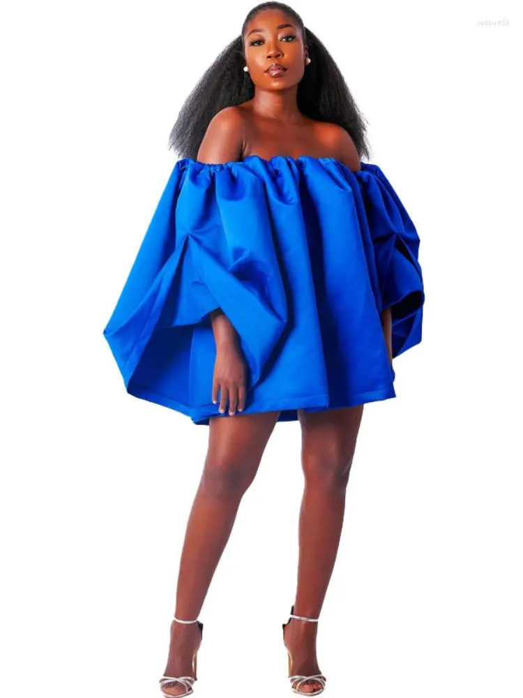 Satin Mini Dress: Puffy Lantern Sleeve Off Shoulder Smocked Shift - Chic  Spring Summer Loose Dress for Club & Night Out from Dhgate Basic & Casual  Dresses - price 75.86