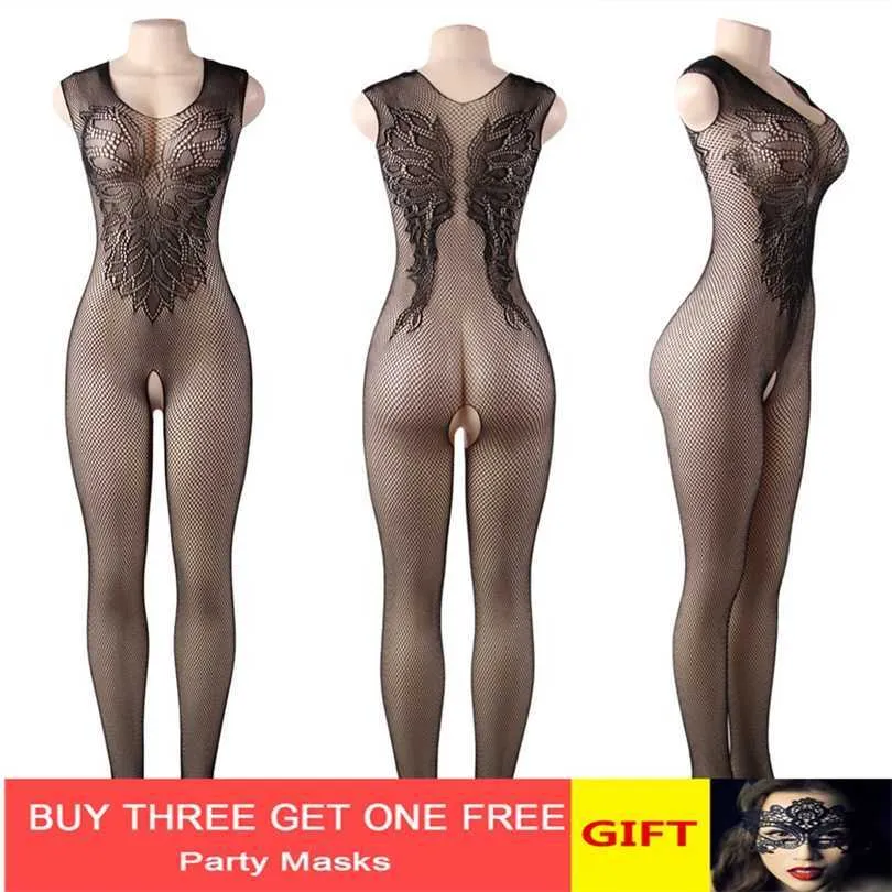 20% OFF Ribbon Factory Store Sexy women's dress up sexy lingerie body net elastic bodstocking fitness suit