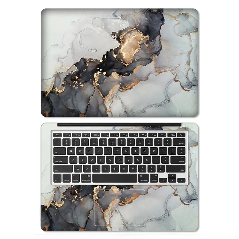 Deriler Mermer Dizüstü Çıkartma Kapağı Cilt 11/12/13/14/15 MacBook Air için Cilt Cilt 11.3 2020 Pro 13/HP/Dell/Lenovo