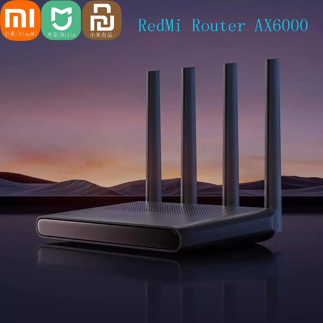 Routers 2022 Xiaomi Redmi Router AX6000 WiFi6 2.4G 5G Quadcore CPU 5952MB