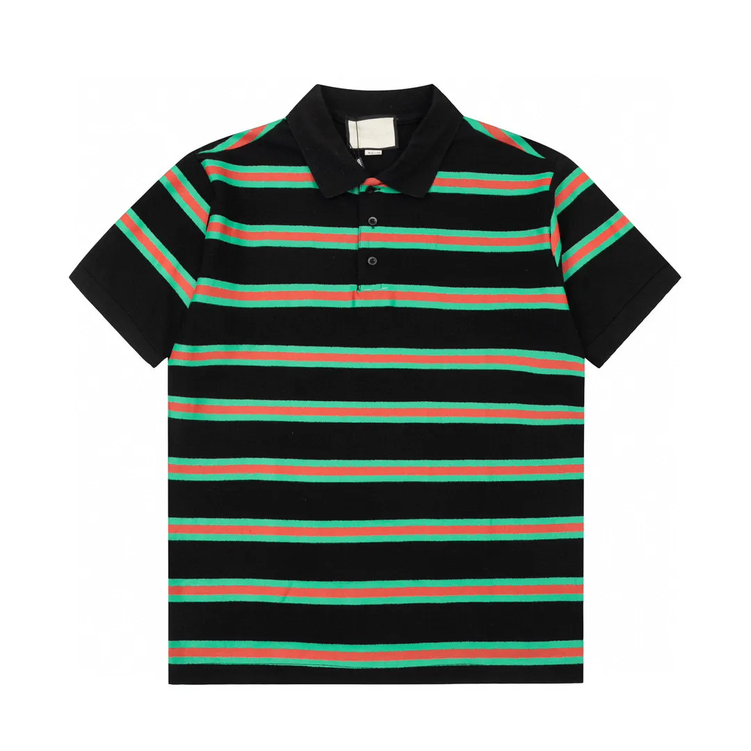 2023 Designer Stripe Shirt T-shirts Serpent Polos Bee Floral Mens High Street Fashion Horse Polo T-shirt # 05