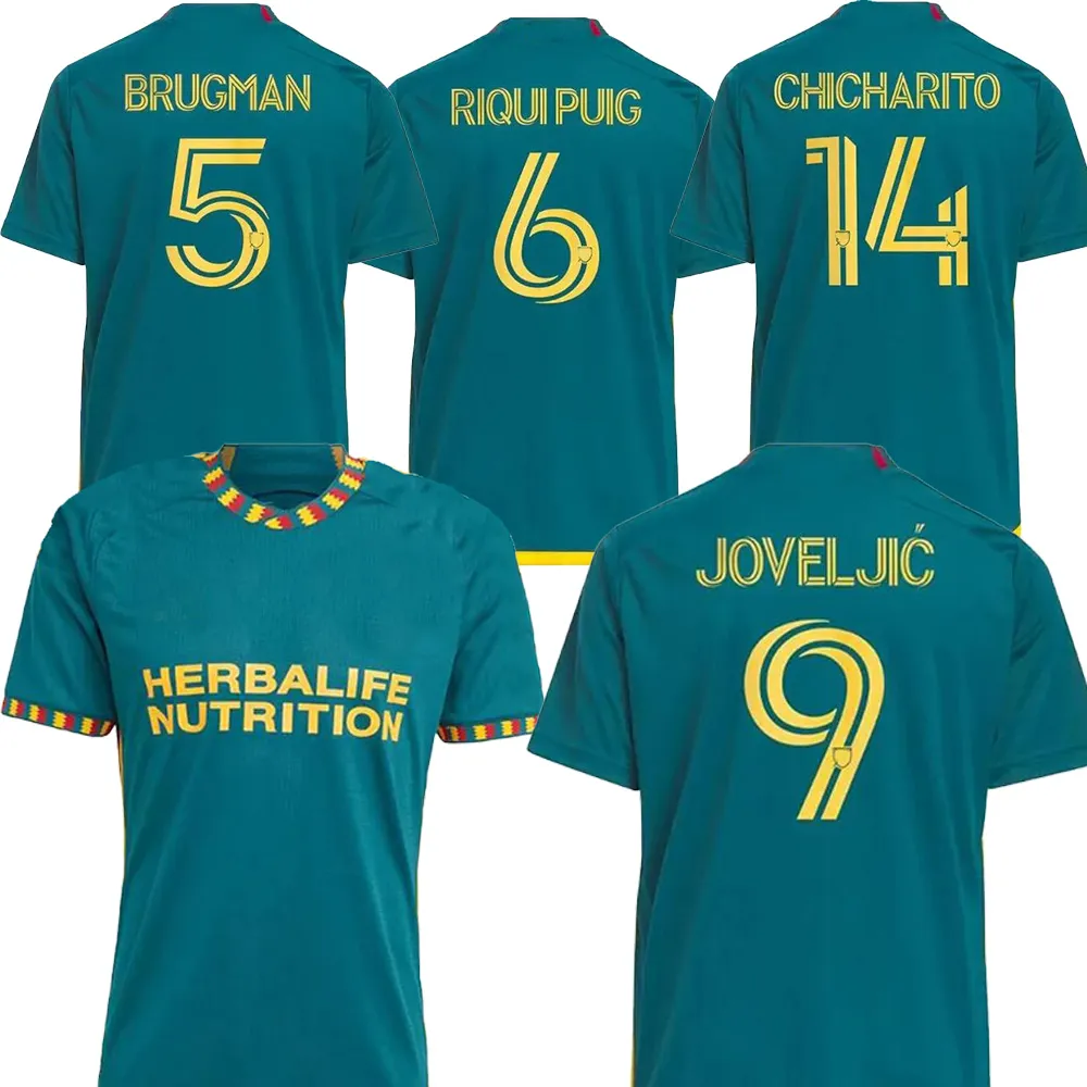 Fotbollströjor 23-24 Home Joveljic 9 Brugman 5 Riquipuig 6 Chicharito 14 Anpassad thailändsk kvalitetssport Yakuda Online Butik Fotbollskläder Design Your Own Dhgate