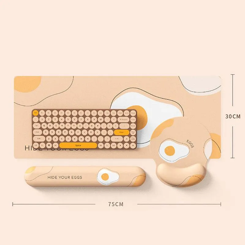 Rests Cartoon Mouse Pad Tangentbord handleden Rest Hand Set Set Memory Foam Girls Kawaii Mousepad Office Game Laptop PC Mice Mat Cushion