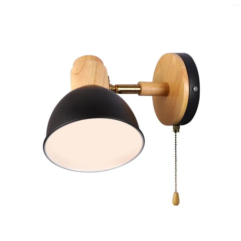 Wall Lamp Lighting Fixture Shade With On Off Switch Iron Rotatable E27 Base Sconce For Bathroom Living Room Farmhouse Balcony