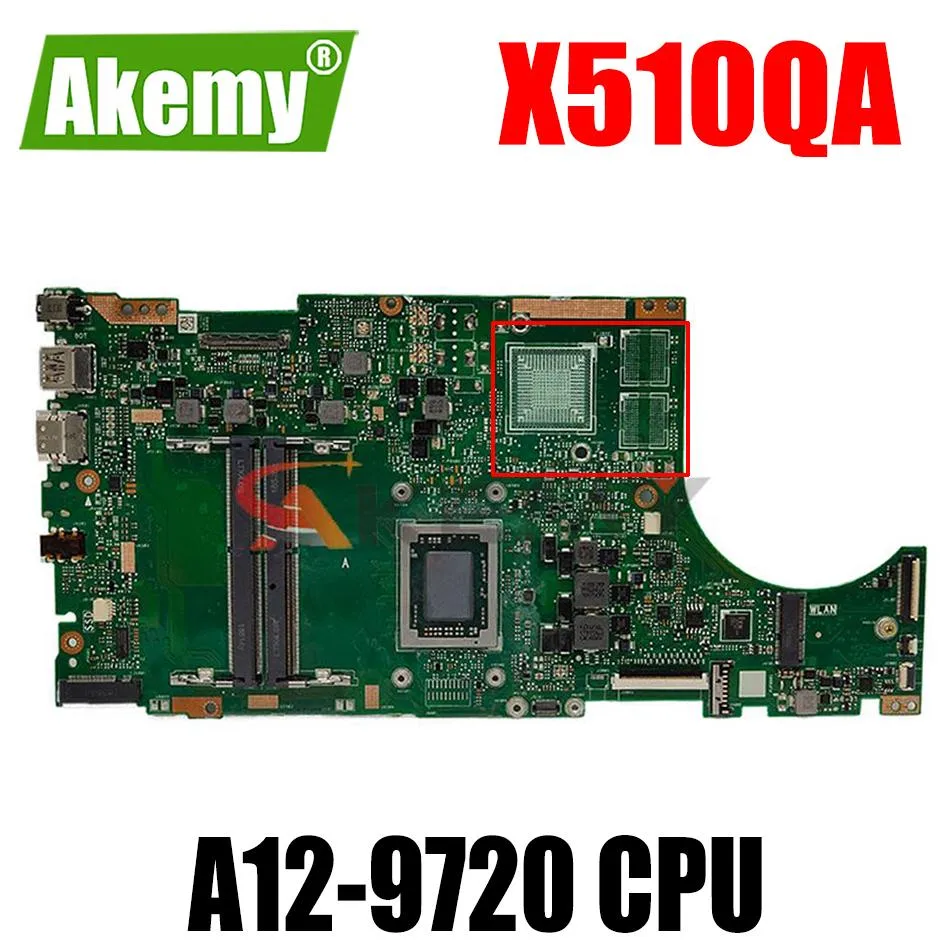Płyta główna x510qa płyta główna z procesorem A129720 dla ASUS X510QA X510QR X510Q X510 Laptop płyta główna x510qa