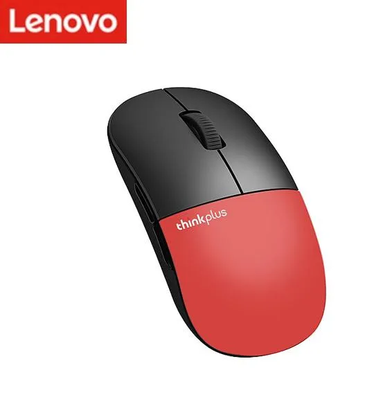 Mice Lenovo ThinkPad Thinkplus E3 Wireless Mouse Mute 2.4Ghz RED Black Laptop Computer