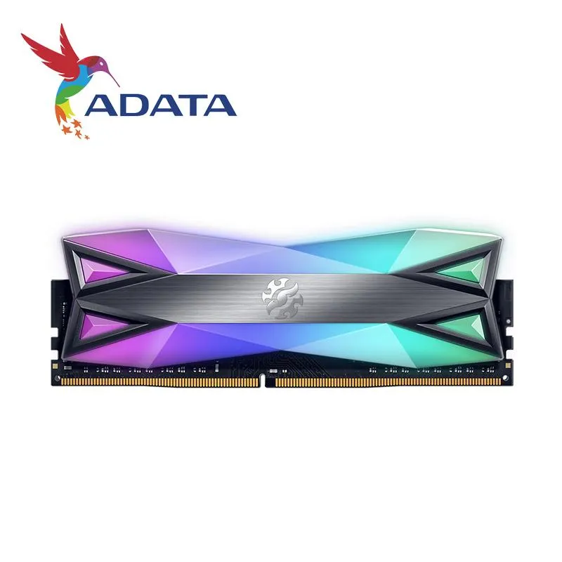 RAMs ADATA XPG D60 RGB PC Desktop Memory RAM Memoria Module 8GB16GB 32GB DDR4 PC4 3200Mhz 3000MHZ 2666MHZ DIMM 2666 3000 3600 MHZ