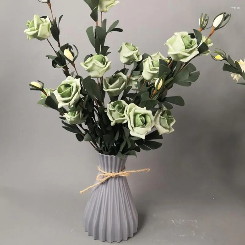 Wazony dekoracja plastikowa uchwyt na wazon wazon suszony koszyk rzemieślniczy DIY Home Party