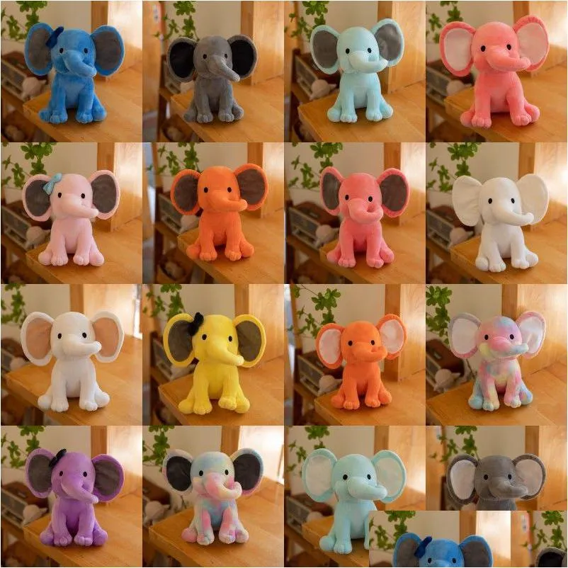 Andere festliche Partyzubehör Geburtstag Elefant Stoffpuppe 25 cm Plüschtier Spielzeugpuppen für Jungen und Mädchen Ostern Weihnachtsbevorzugungen Dhtjg