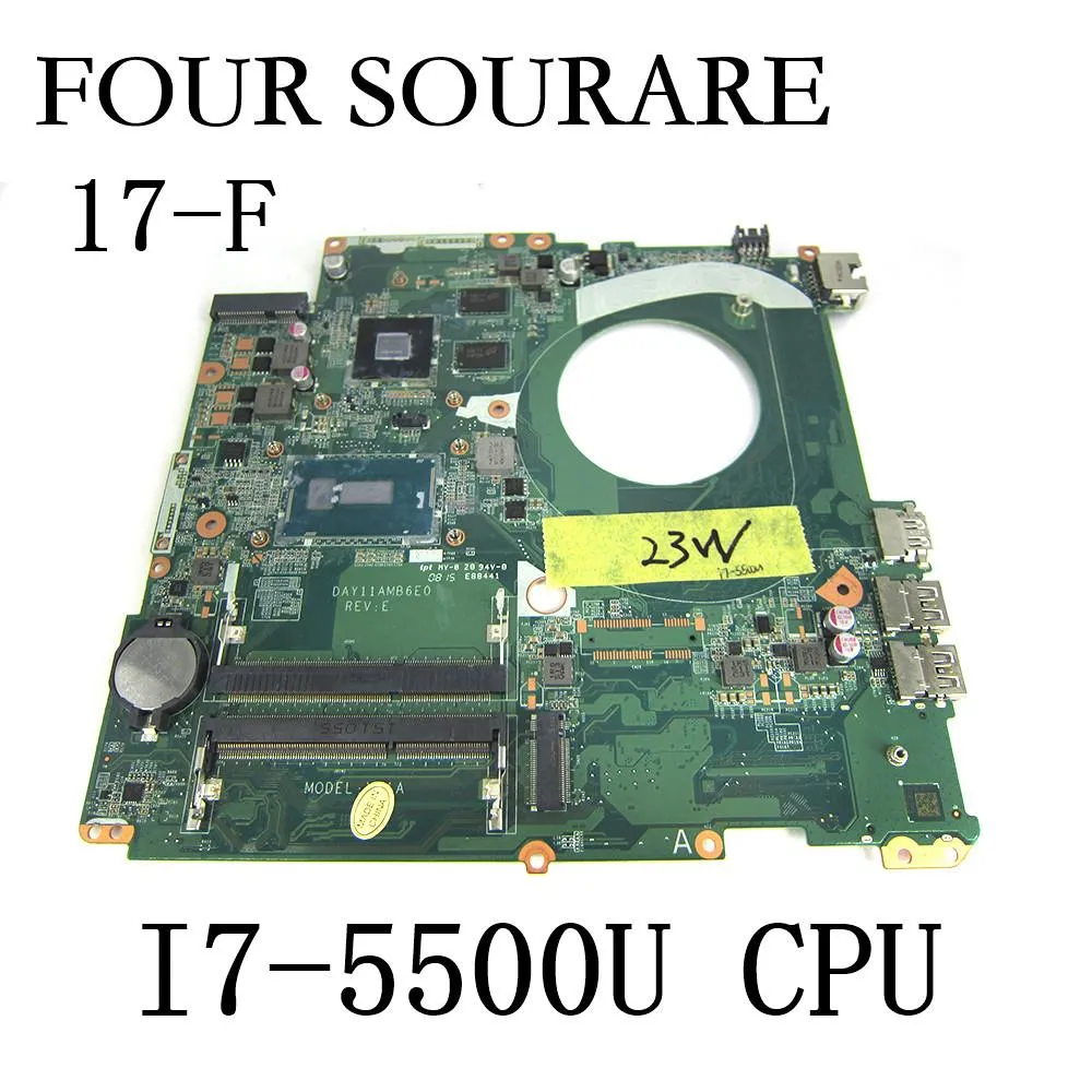 Moederbord voor HP Pavilion 17F Laptop Motherboard I75500U CPU Day11amb6e0 Maatbord Test Goed