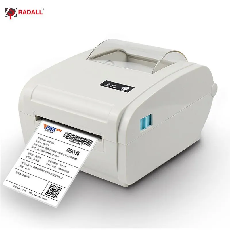 Printers Thermal Label Printer Shipping Logistic 4X6 Barcode Maker USB/Bluetooth Auto Peeling Portable Printer RD9210