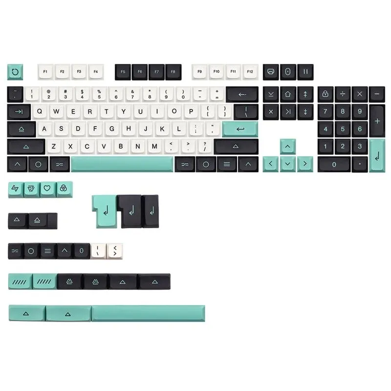 Accessori 127Key KeyCap minimalista XDA Profilo Dyesub KeyCaps PBT personalizzati per tastiera meccanica DZ60 RK61 64 GK61 Drop Drop Ship