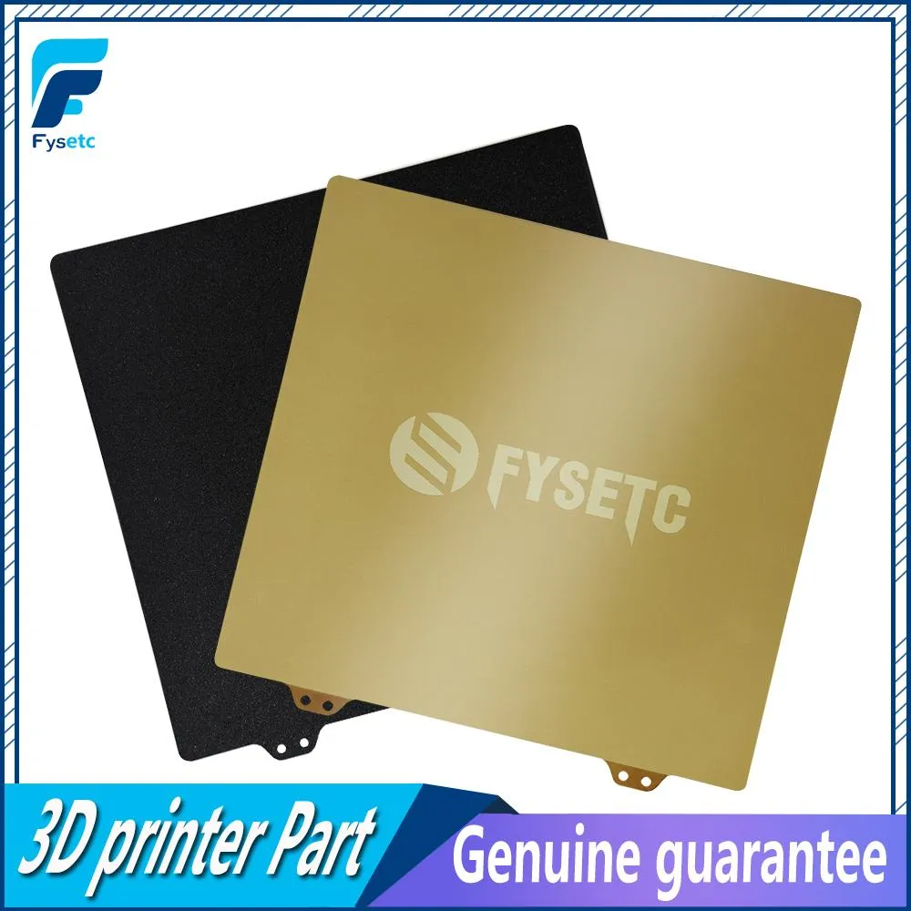 Scanning Fysetc Nouveau mise à niveau 355 * 355 Plaque en acier en poudre PEI à face simple noir pour lit chaud de l'imprimante 3D