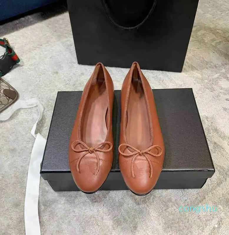 Sıradan Ayakkabı Kadın Markası Bale Daireler Deri Loafers Kadın Hoes Ladies Ayakkabı Bling Gümüş Yuvarlak Toe Parlatıcı33 Ccity Gyou