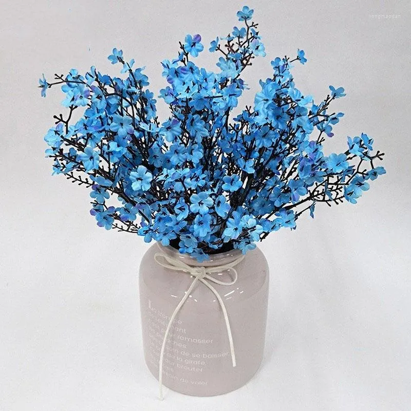 Flores decorativas, 10 Uds., simulación de flor de seda Gypsophila, arreglo de decoración de mesa para el hogar, ramos de boda, pequeño falso