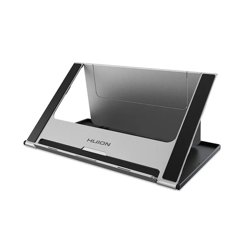 태블릿 HUION ST200 조정 가능한 뮤티어글 스탠드 금속 접이식 브래킷은 15.6 인치의 그래픽 모니터
