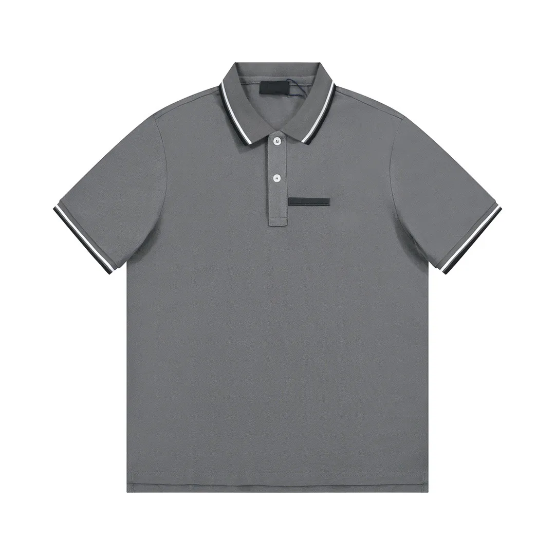 Heren plus T -stukken Polo's Round Neck Borduured en Gedrukte Polar Style Summer Wear met Street Pure Cotton Polos TN 23S WR2