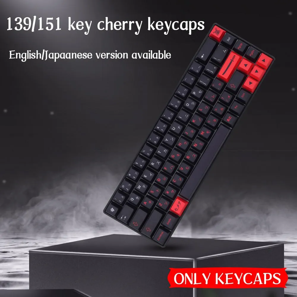 Accessoires GMK Bushido Clone KeyCap Set Key Caps Cherry Profile PBT 5Slided Sublimation Mechanical Keyboard 61/68/84/87/104/108 Compatable