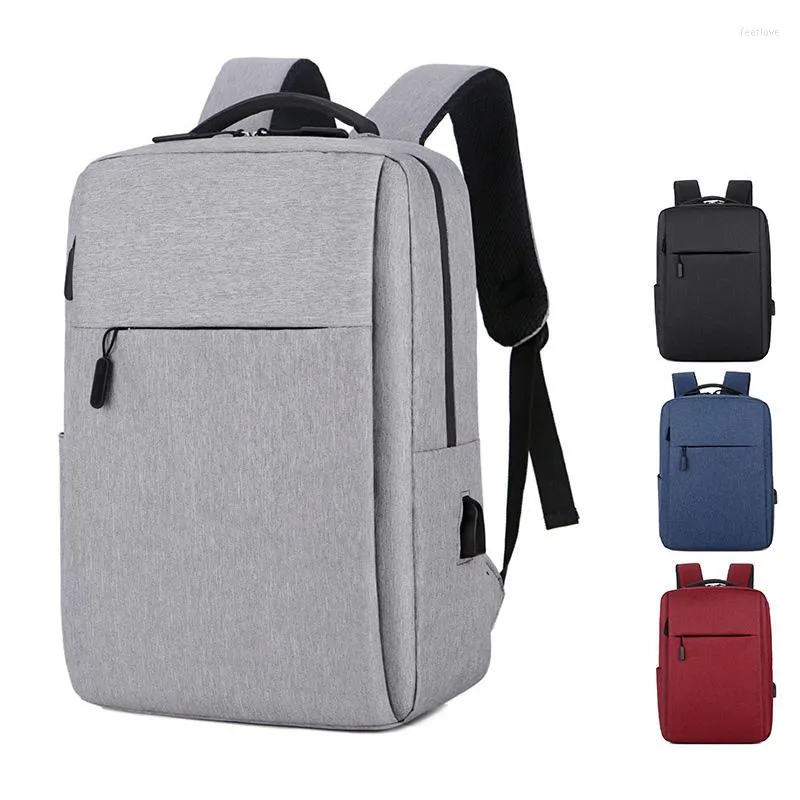 Sırt çantası 2023 Hırsızlık Anti Backpacks Kadınlar İçin Erkekler için Seyahat Dizüstü Bilgisayar USB Limanı ile Dizüstü Bilgisayar İş Moda Moda Koleji Okul Çantası