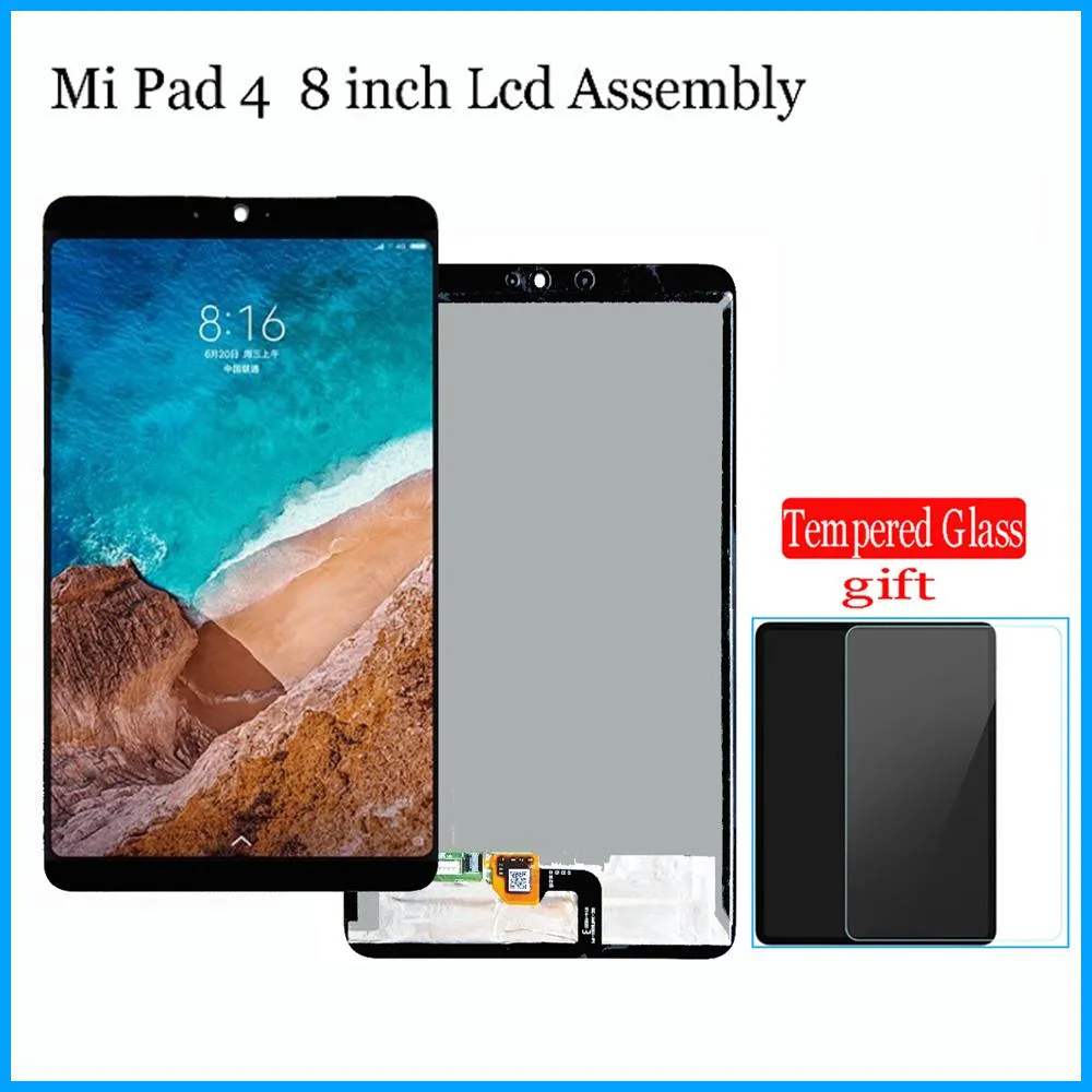 Panele Nowe 8 "cal dla Xiaomi Mi Pad 4 Mipad4 Mipad 4 miui LCD Wyświetlacz + dotykowy ekran Digitizer Pełny zespół Tablet M1806D9E M1806D9W