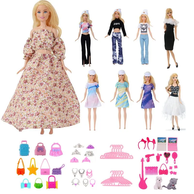 Accessori Barbie originali vestiti vestito di moda per bambole da 30cm  vestiti Barbie giocattoli per bambini accessori per bambole per ragazze  vestito