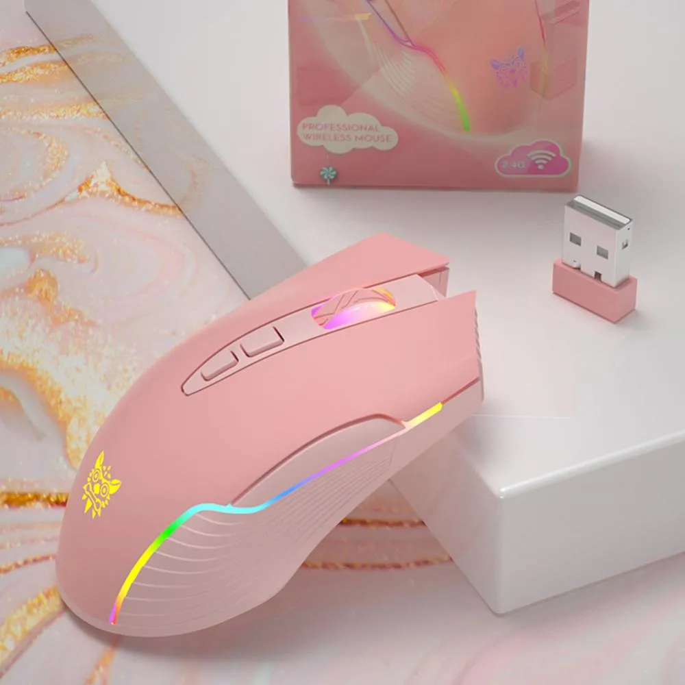 Мышь Onikuma 6400 Точек На Дюйм, Беспроводная Игровая Мышь, Дышащая ...