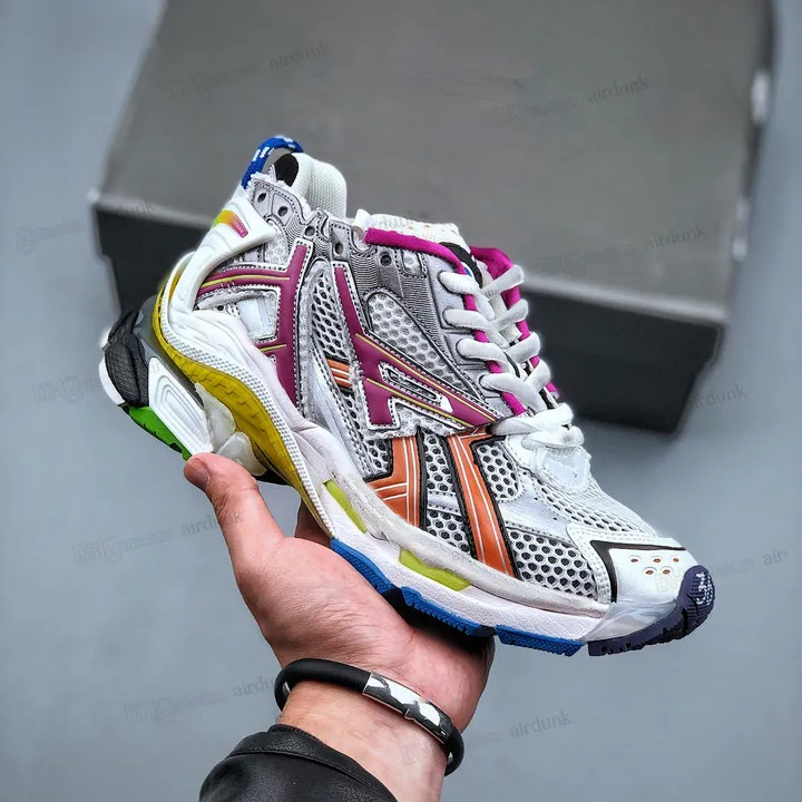 Ontwerpers Dames Heren vrijetijdsschoenen Paris Runner 7.0 Transmit sense Trainers zwart wit roze blauw BOURGONDI Deconstructie sneakers joggen